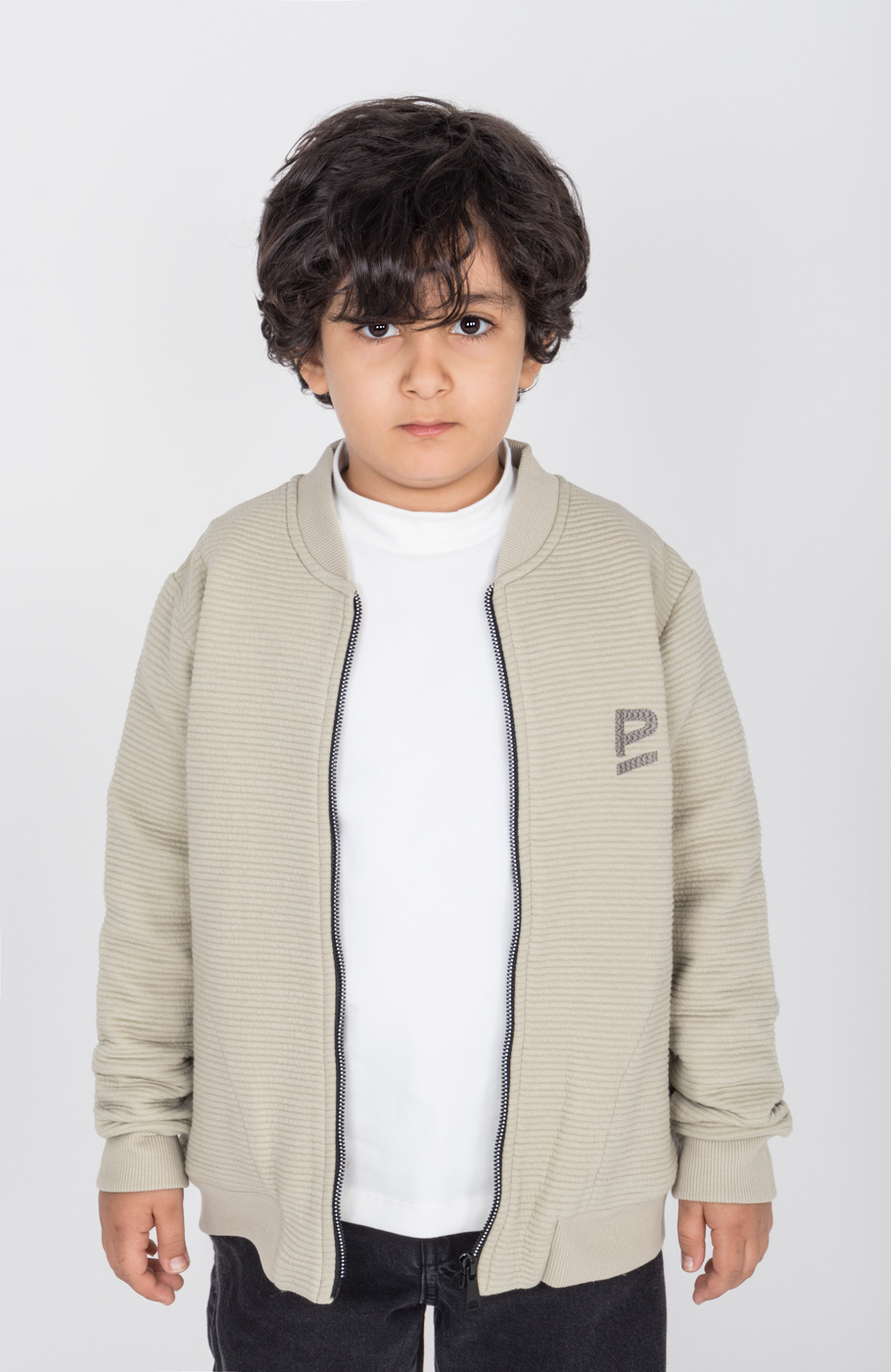 بامر جکت ژاکارد فیتیله‌ای راه راه