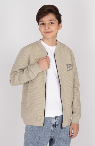 بامر جکت ژاکارد فیتیله‌ای راه راه