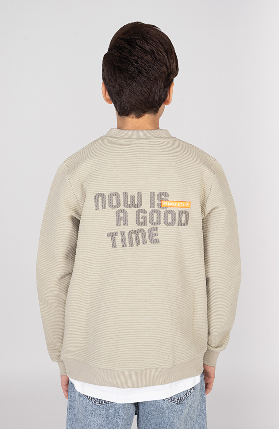 بامر جکت ژاکارد فیتیله‌ای راه راه