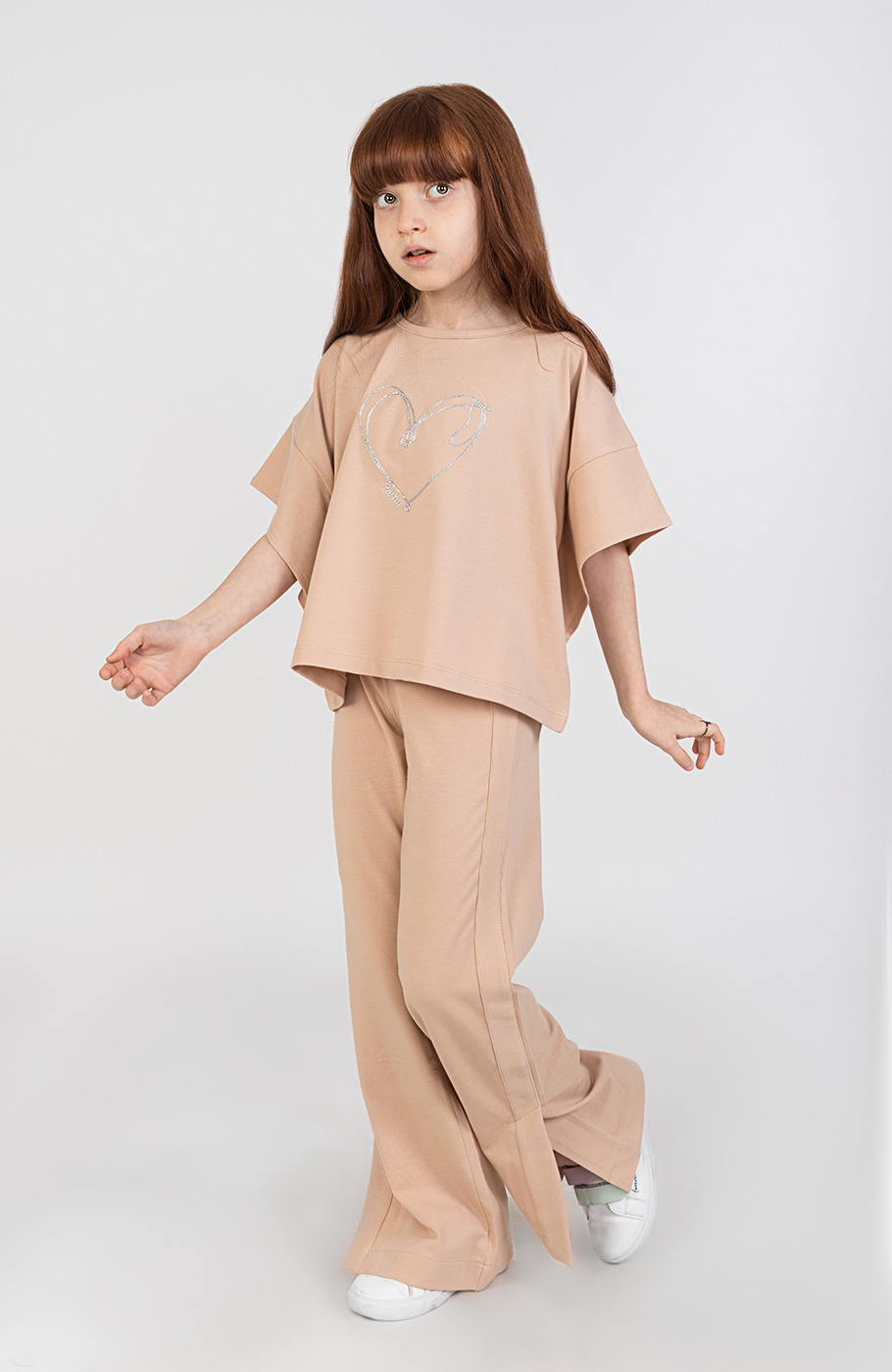 تیشرت یکرولایکرا لمه‏دار والان‏دار (ست با 10576)