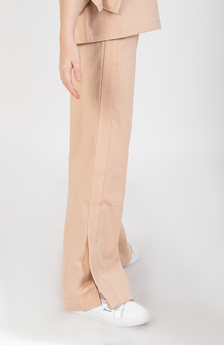 شلوار یکرولایکرا لمه‏دار چاک‏دار(ست با کد 10575)