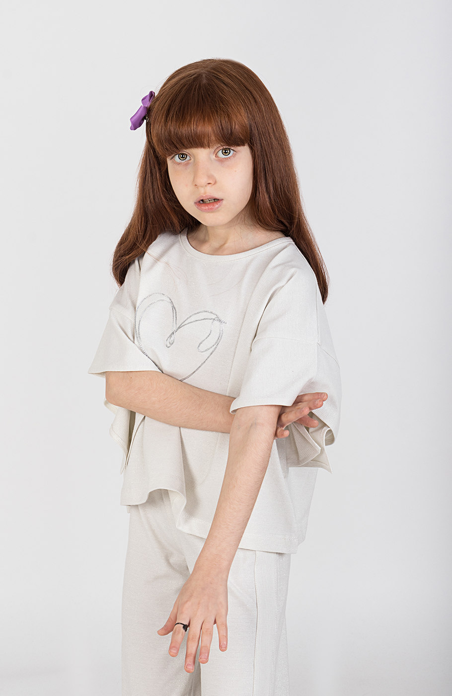 تیشرت یکرولایکرا لمه‏دار والان‏دار (ست با 10576)