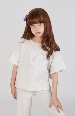 تیشرت یکرولایکرا لمه‏دار والان‏دار (ست با 10576)