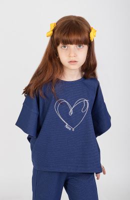 تیشرت یکرولایکرا لمه‏دار والان‏دار (ست با 10576)