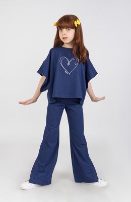 تیشرت یکرولایکرا لمه‏دار والان‏دار (ست با 10576)