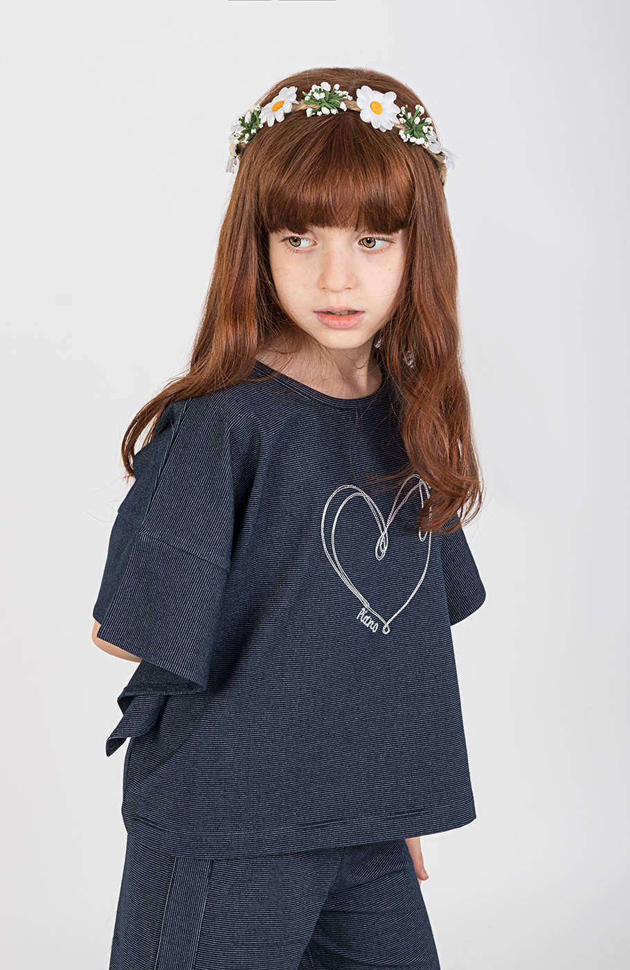 تیشرت یکرولایکرا لمه‏دار والان‏دار (ست با 10576)