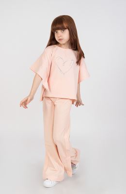 تیشرت یکرولایکرا لمه‏دار والان‏دار (ست با 10576)