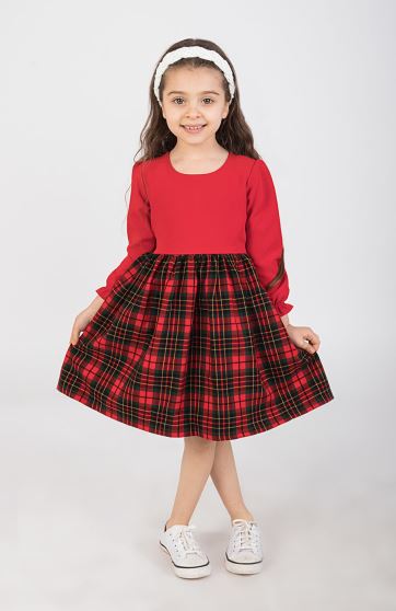 پیراهن چهارخانه آستین بلند (شب یلدا)