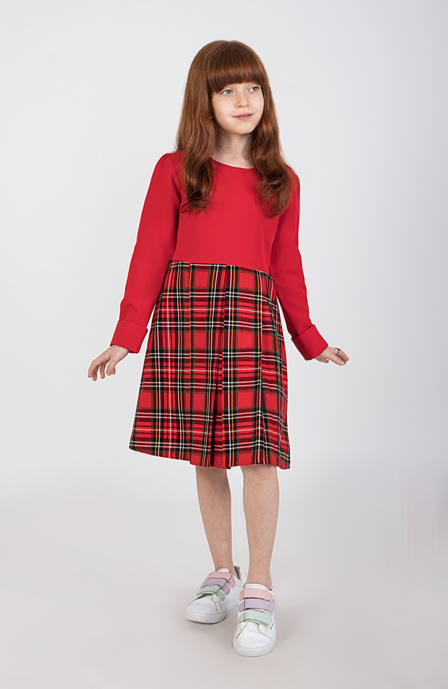 پیراهن چهارخانه آستین بلند (شب یلدا)