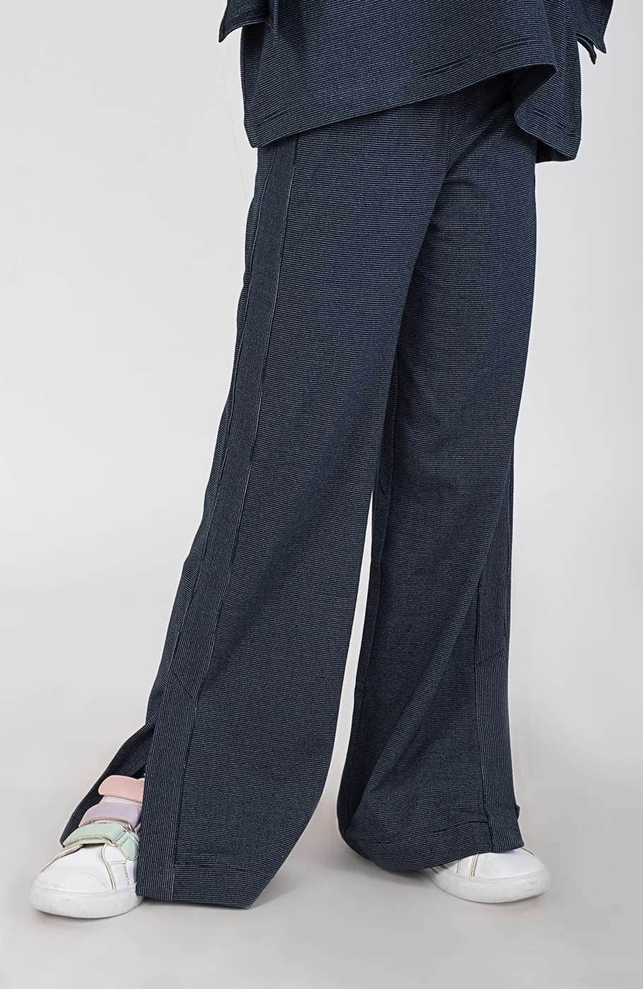 شلوار یکرولایکرا لمه‏دار چاک‏دار(ست با کد 10575)