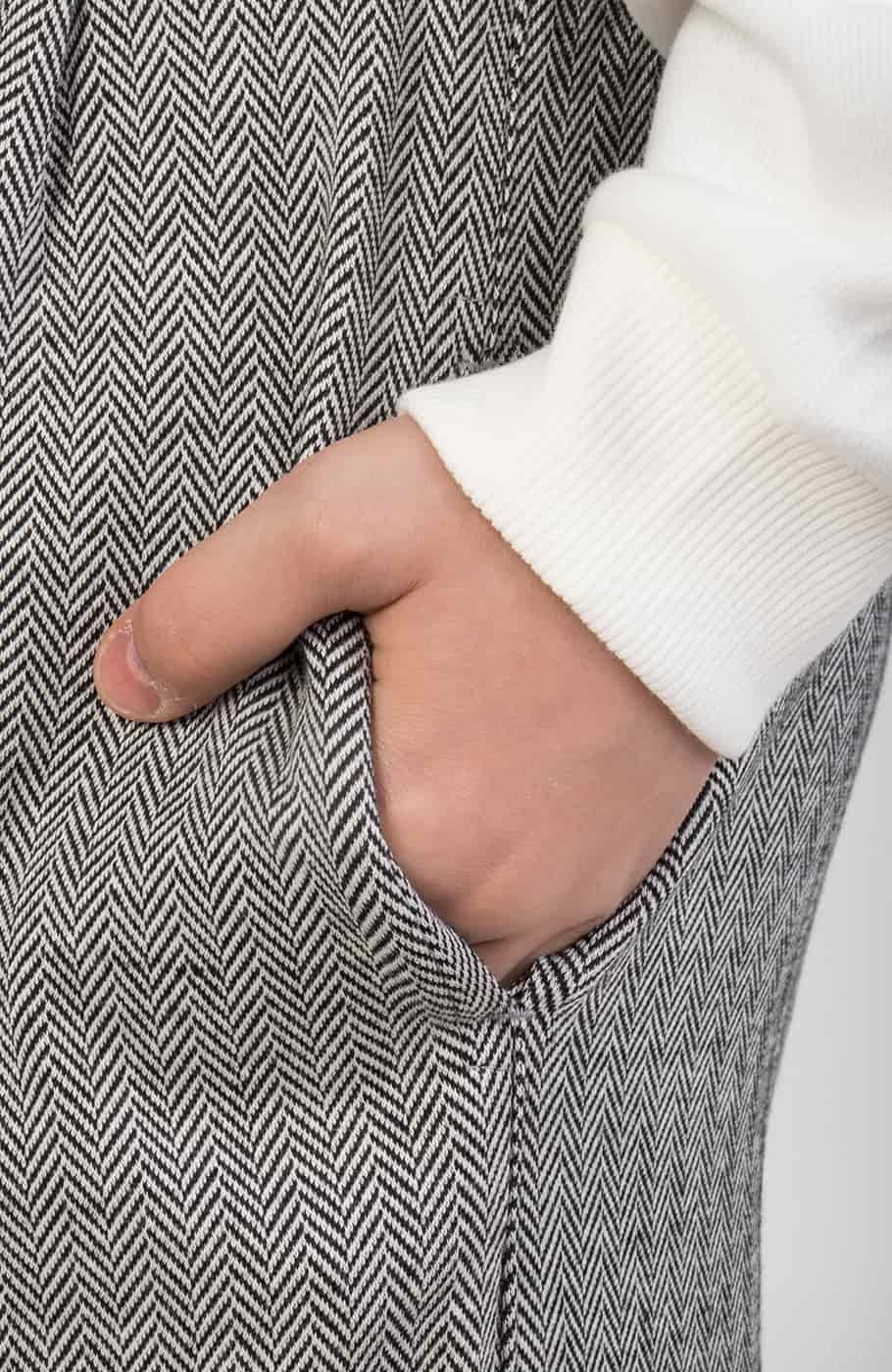 شلوار ژاکارد جناغی