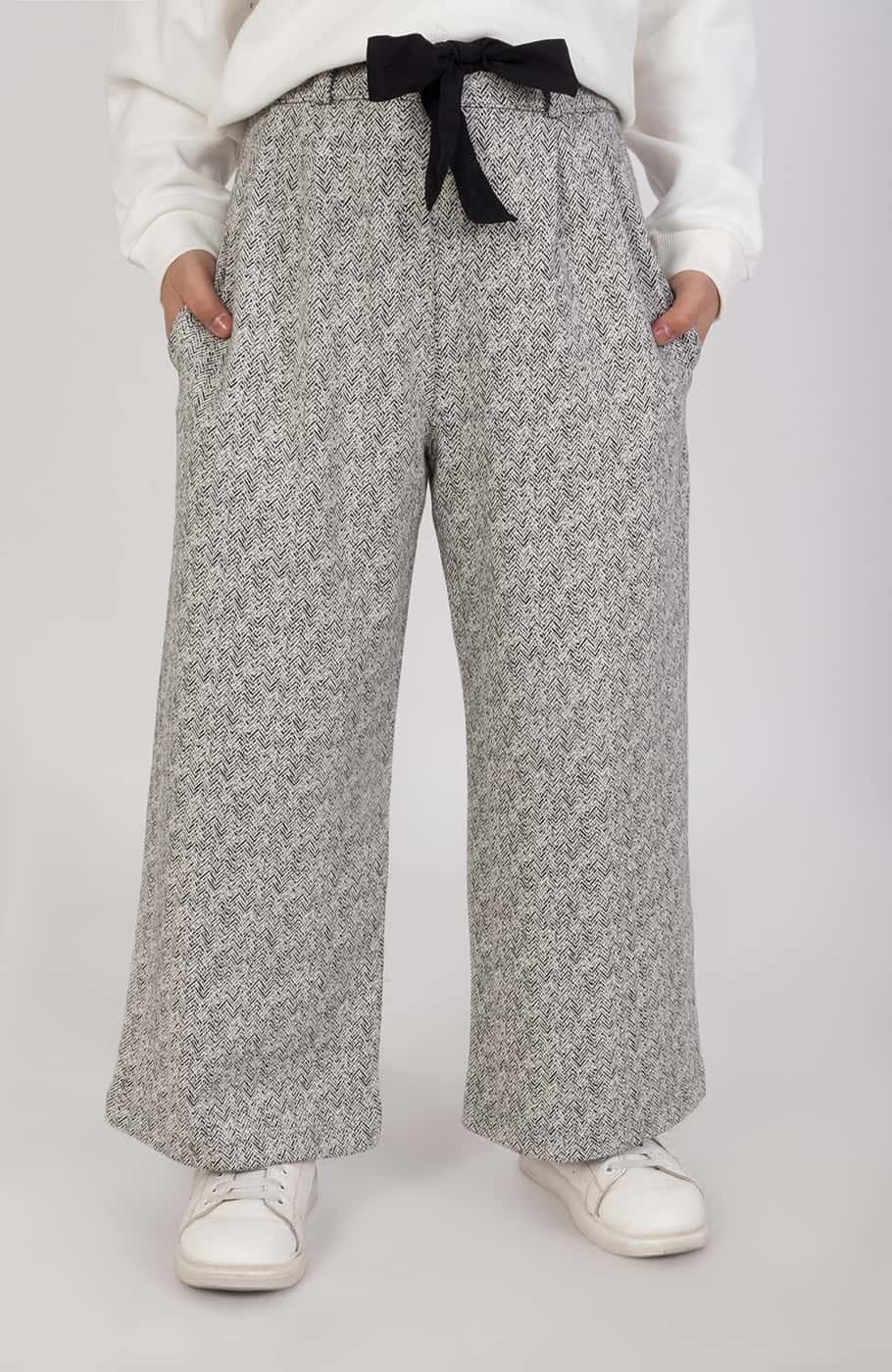 شلوار ژاکارد جناغی