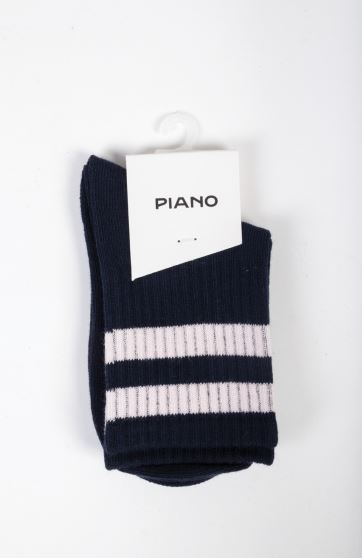 جوراب طرح مچ راه راه کش انگلیسی