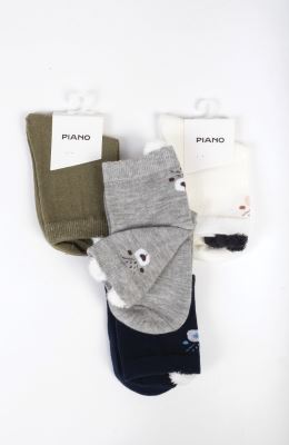 جوراب طرح خرس گوش دار