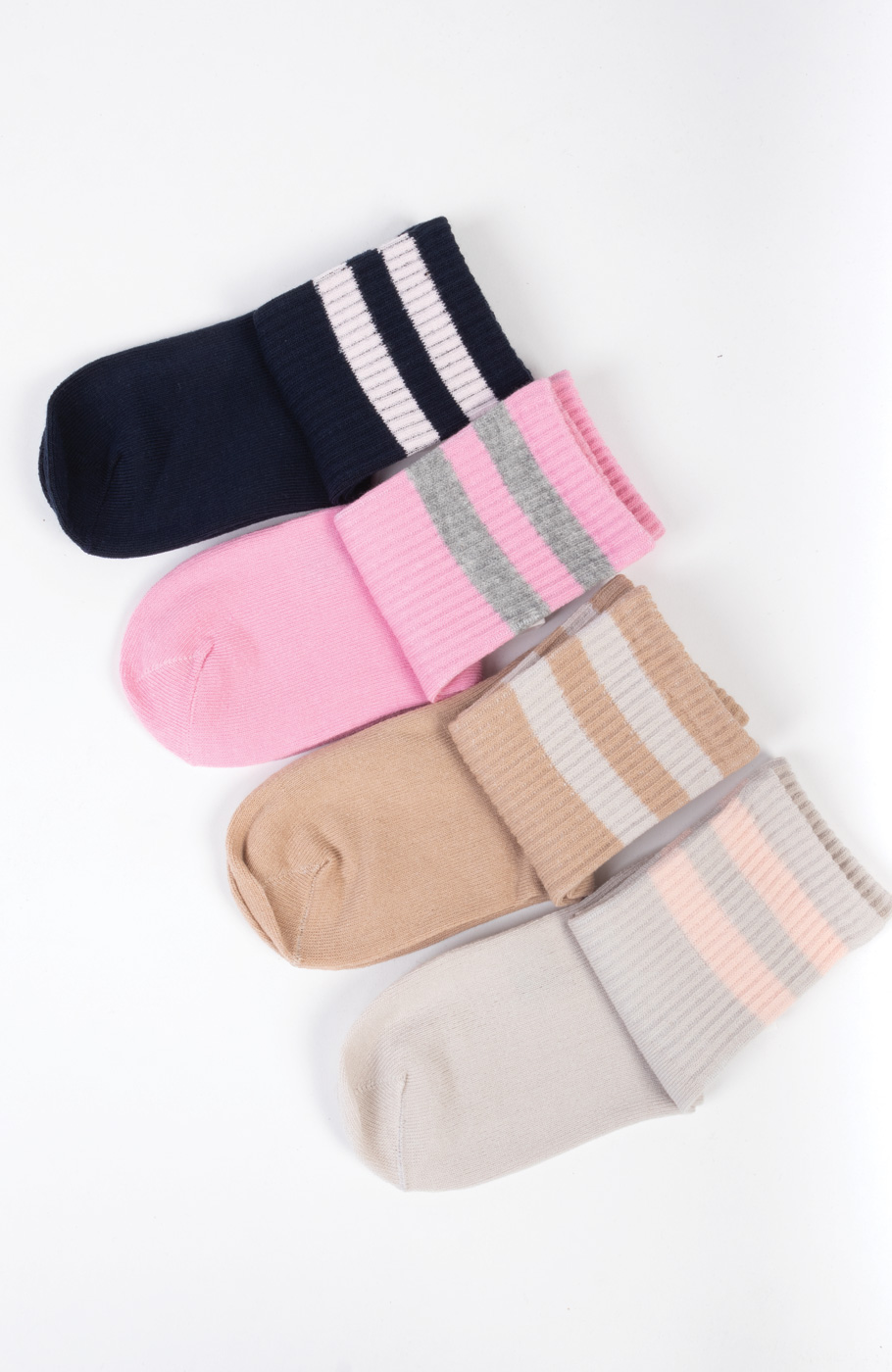 جوراب طرح مچ راه راه کش انگلیسی