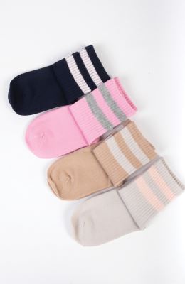 جوراب طرح مچ راه راه کش انگلیسی