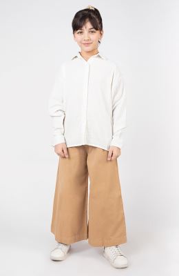 شومیز ساده بافت راه راه آستین بلند