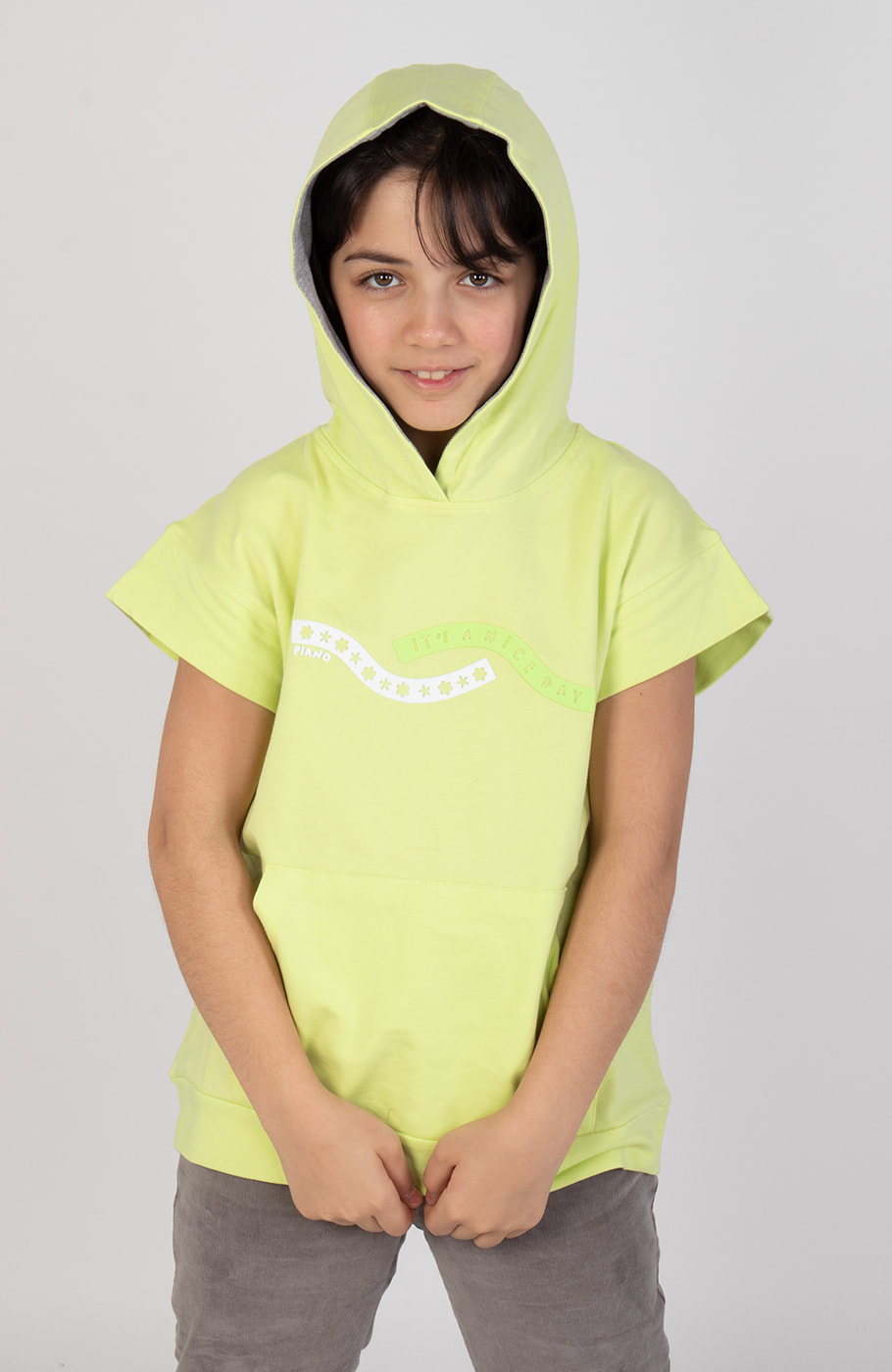 هودی دورس دو نخ آستین کوتاه