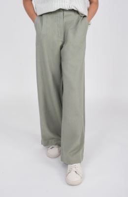 شلوار لینن پیلی دار