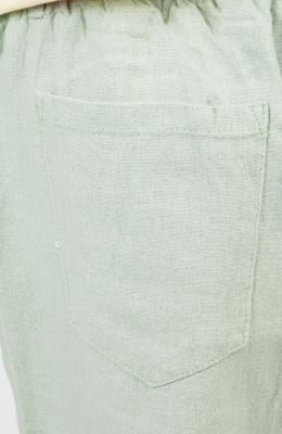 شلوار لینن پیلی دار