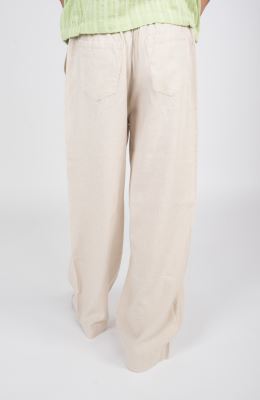 شلوار لینن پیلی دار