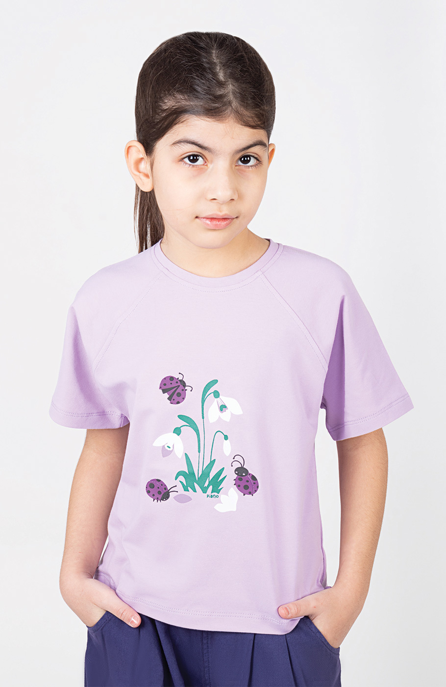 تیشرت یکرولایکرا آستین رگلان