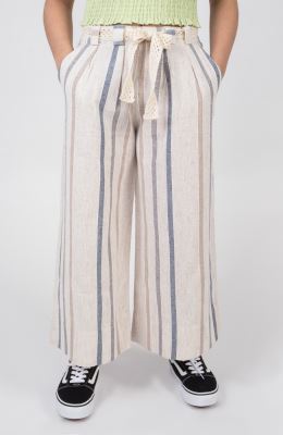 دامن شلواری لینن راه راه