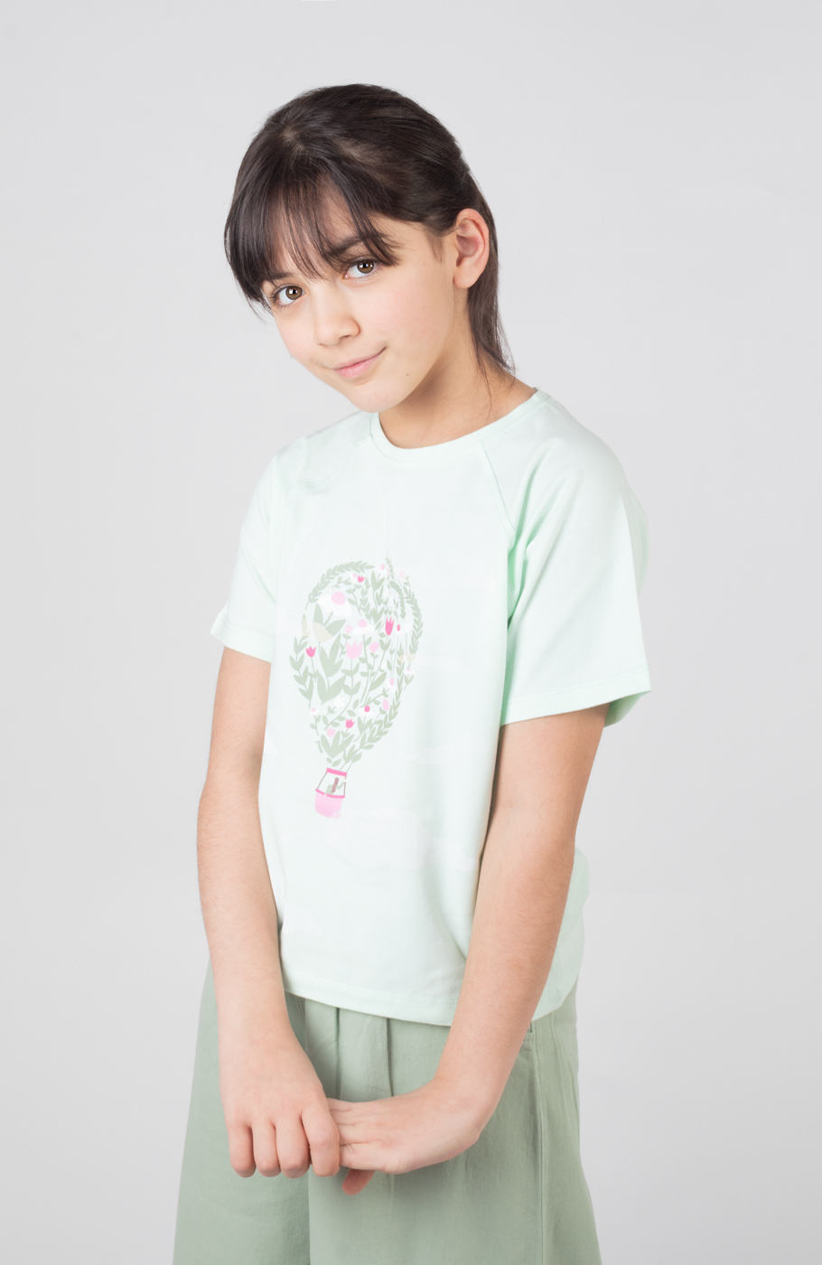 تیشرت یکرولایکرا آستین رگلان