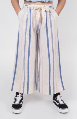 دامن شلواری لینن راه راه