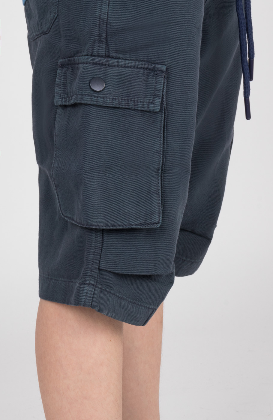 شلوارک کتان دمپا پیلی دار