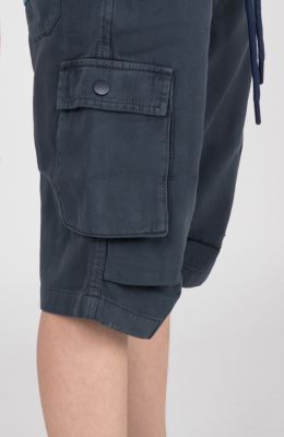 شلوارک کتان دمپا پیلی دار