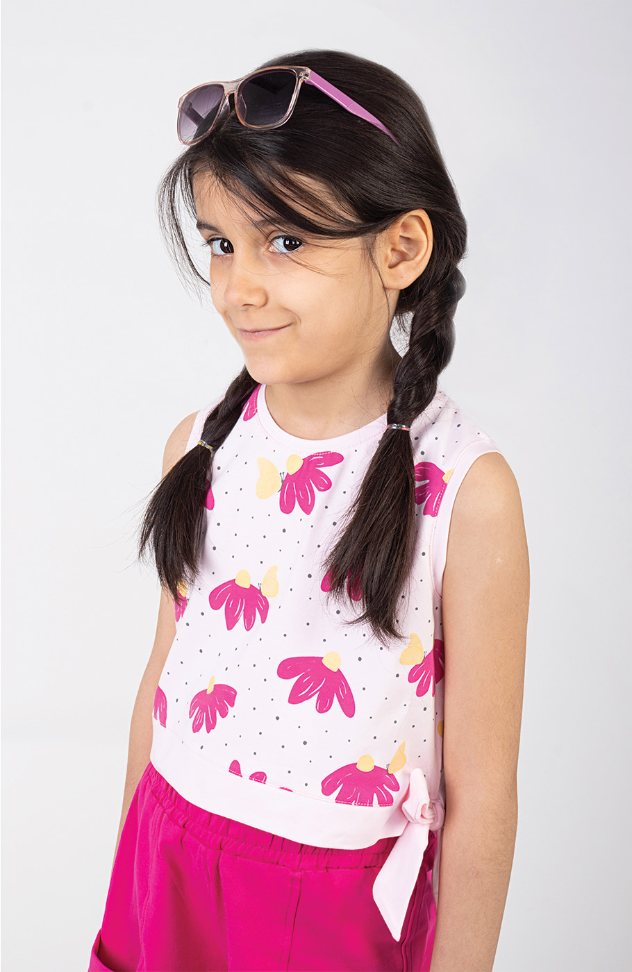 تاپ نیم تنه یکرولایکرا دمپا گره ای (ست با کد10612)