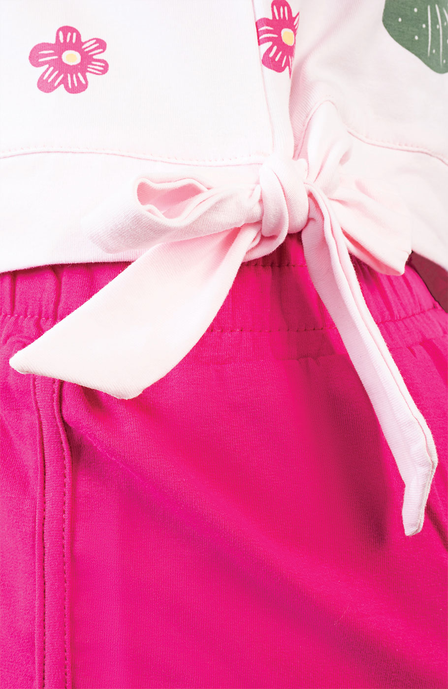 تاپ نیم تنه یکرولایکرا دمپا گره ای (ست با کد10613)