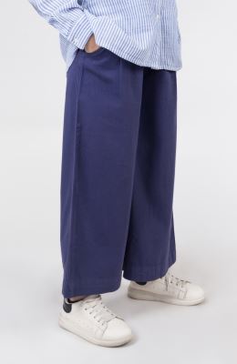 دامن شلواری کتان پیلی دار