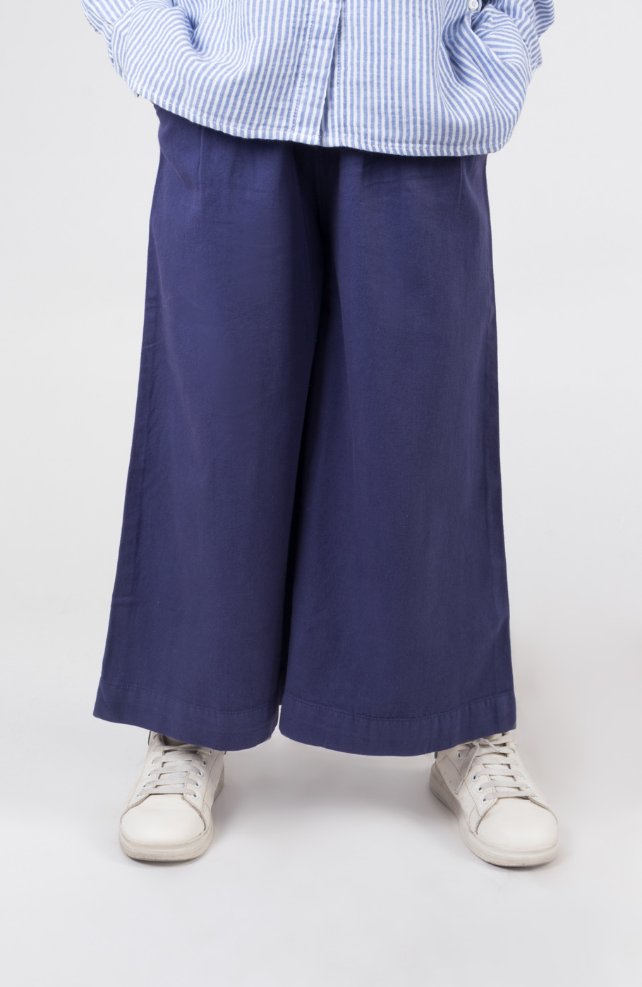 دامن شلواری کتان پیلی دار