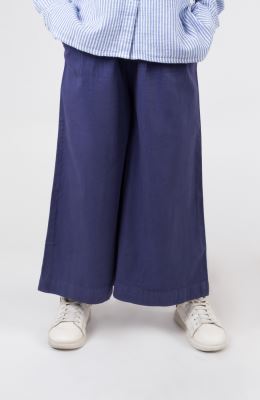 دامن شلواری کتان پیلی دار