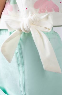 تاپ نیم تنه یکرولایکرا دمپا گره ای (ست با کد10612)