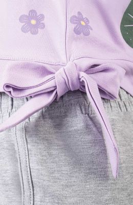 تاپ نیم تنه یکرولایکرا دمپا گره ای (ست با کد10613)