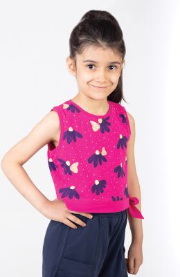 تاپ نیم تنه یکرولایکرا دمپا گره ای (ست با کد10612)