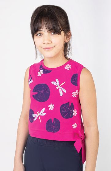 تاپ نیم تنه یکرولایکرا دمپا گره ای (ست با کد10613)