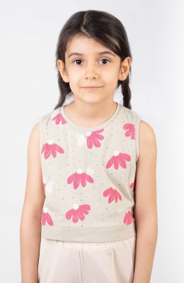 تاپ نیم تنه یکرولایکرا دمپا گره ای (ست با کد10612)