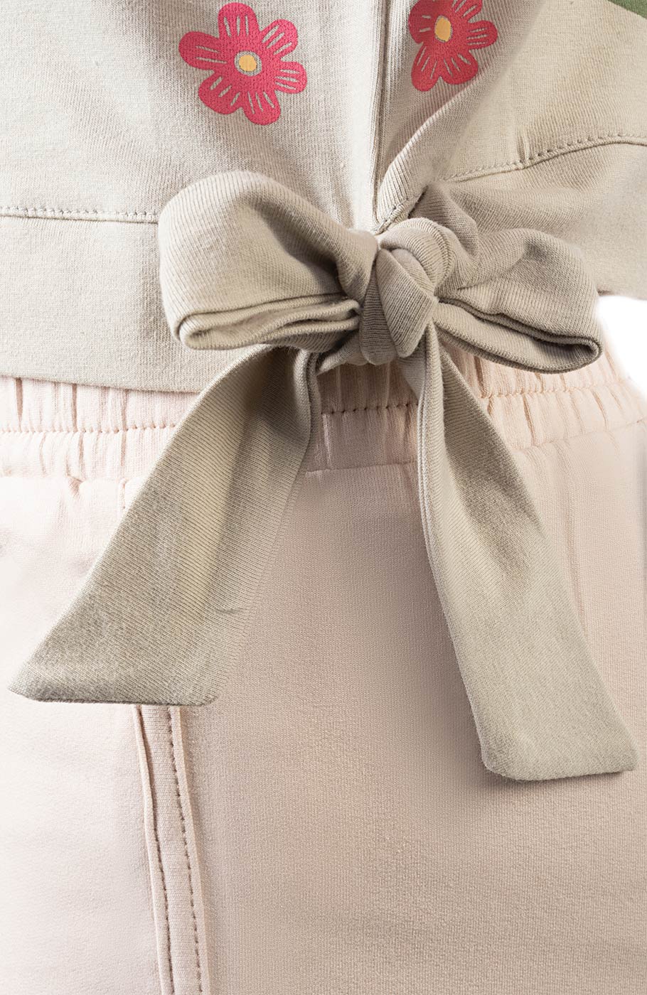 تاپ نیم تنه یکرولایکرا دمپا گره ای (ست با کد10613)