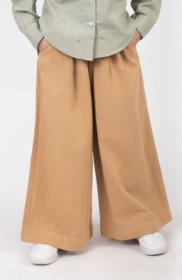 دامن شلواری کتان پیلی دار