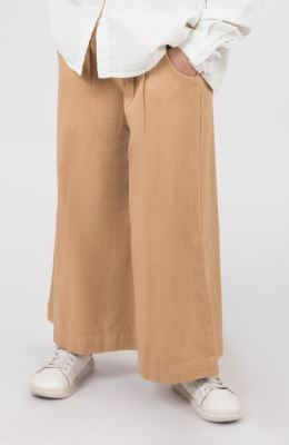 دامن شلواری کتان پیلی دار