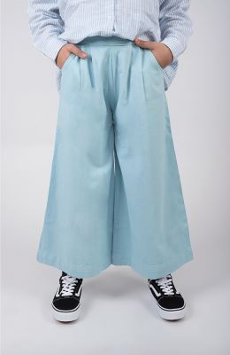 دامن شلواری کتان پیلی دار