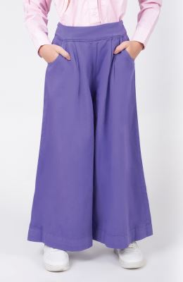 دامن شلواری کتان پیلی دار