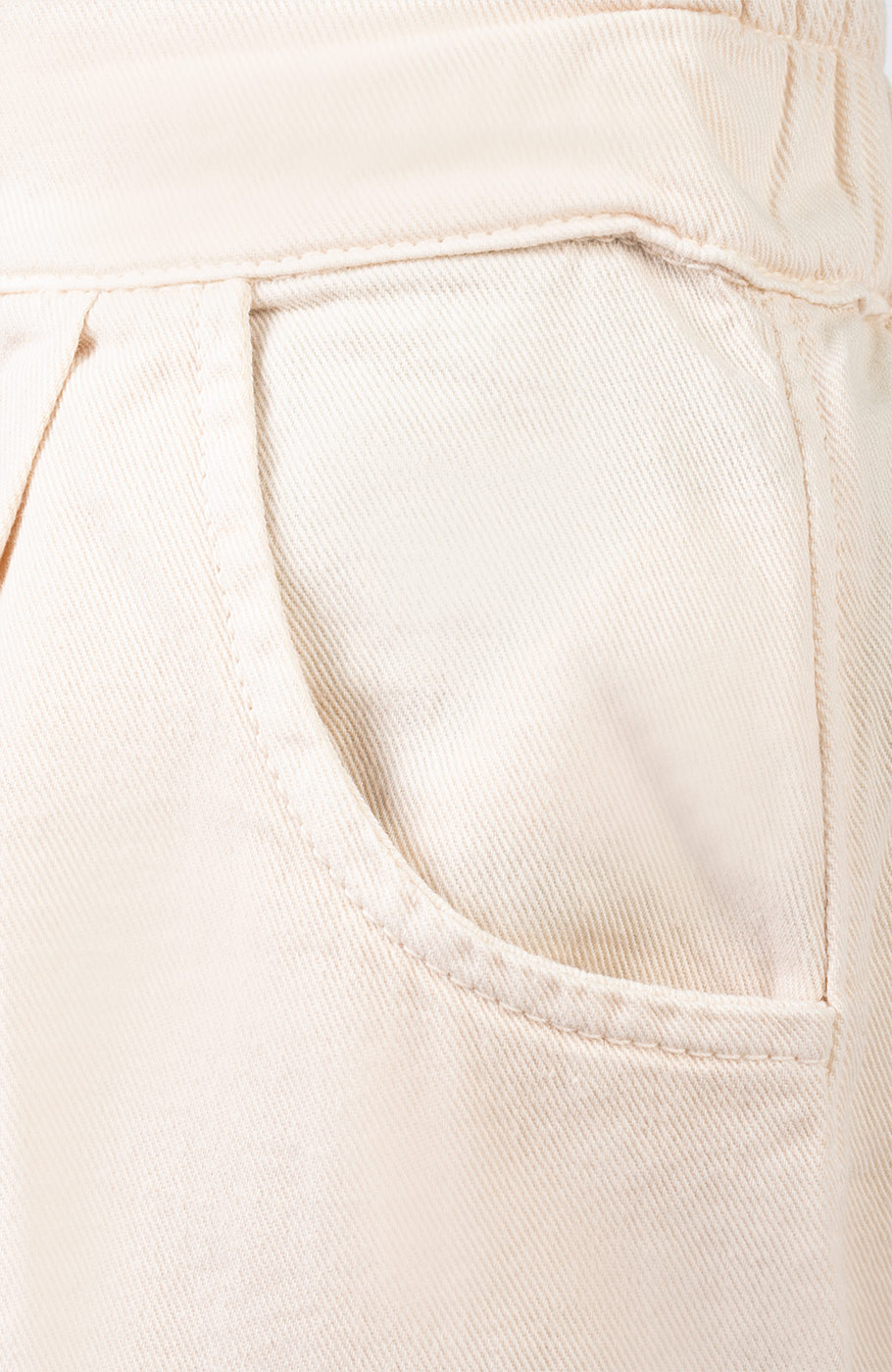 دامن شلواری کتان پیلی دار