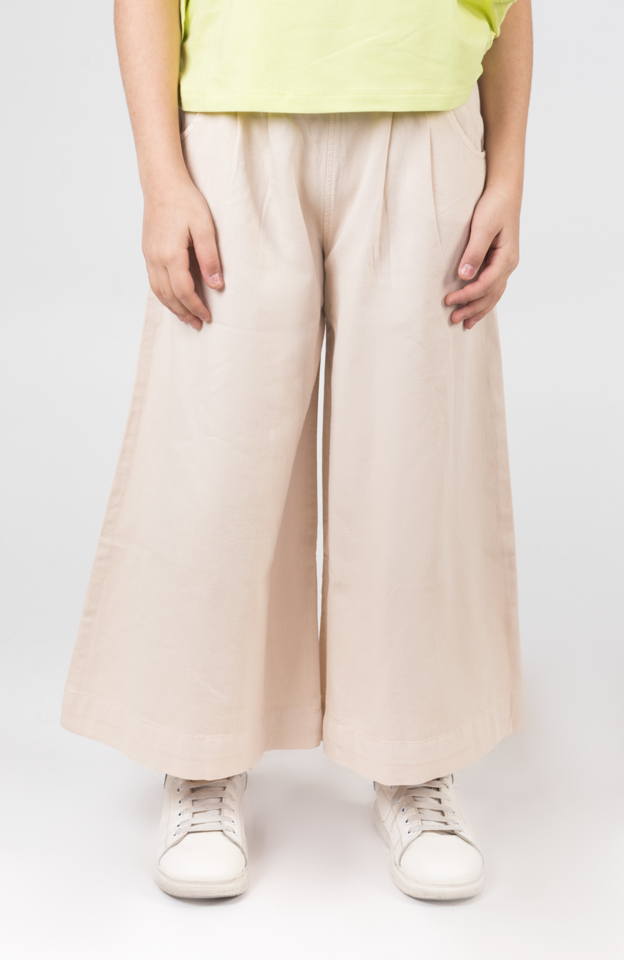 دامن شلواری کتان پیلی دار