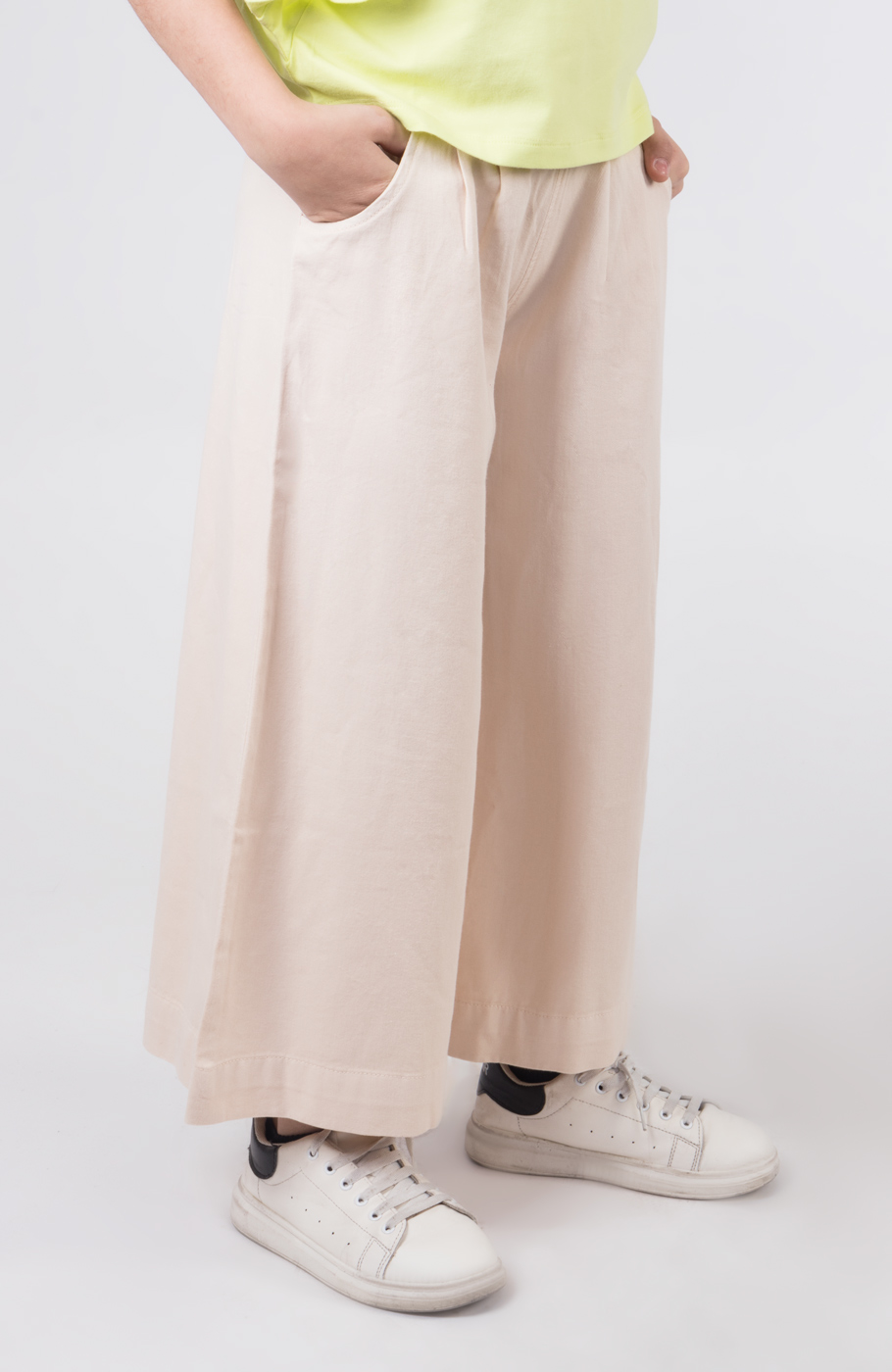 دامن شلواری کتان پیلی دار