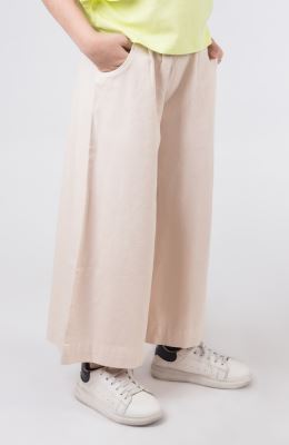 دامن شلواری کتان پیلی دار